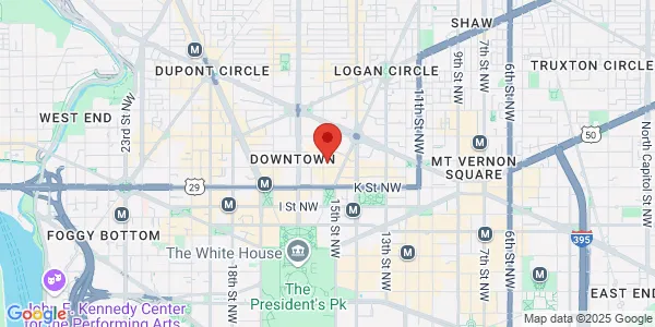 Map of 1101 15th St NW Washington, DC 20005