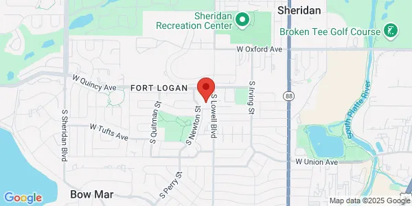 Map of 3701 W Radcliff Ave Denver, CO 80236