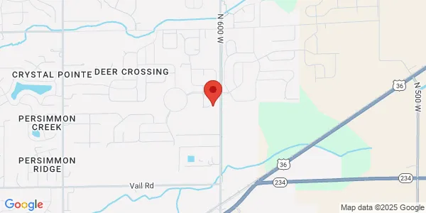 Map of 8535 N Clearview Dr McCordsville, IN 46055
