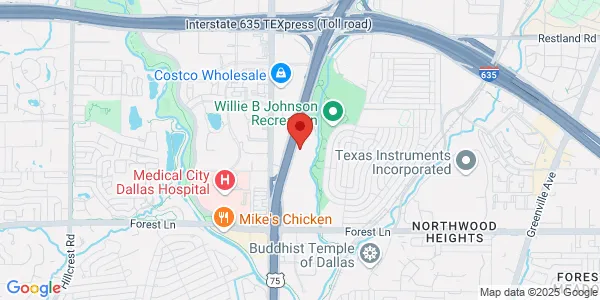 Map of 12228 N Central Expy Ste 390 Dallas, TX 75243