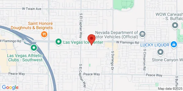 Map of 8863 W Flamingo Rd Ste 101 Las Vegas, NV 89147