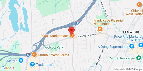 Map of 445 S Main St West Hartford, CT 06110