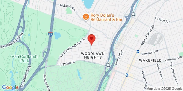 Map of 303 E 238th St Bronx, NY 10470