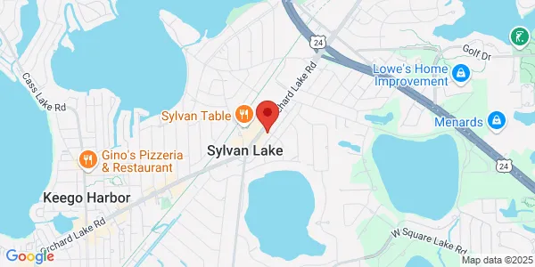 Map of 2157 Orchard Lake Rd Sylvan Lake, MI 48320