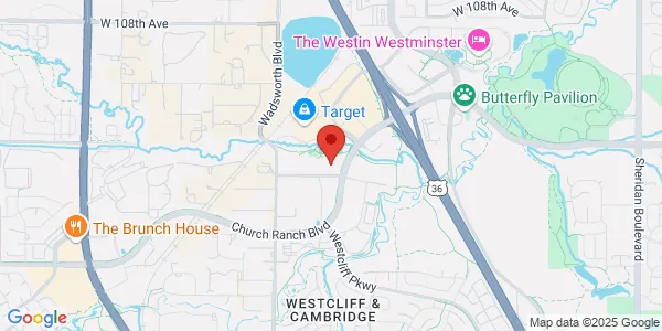 Map of 7233 Church Ranch Blvd Ste 150 Westminster, CO 80021
