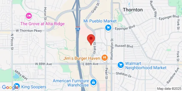 Map of 9005 Grant St Ste 400 Thornton, CO 80229