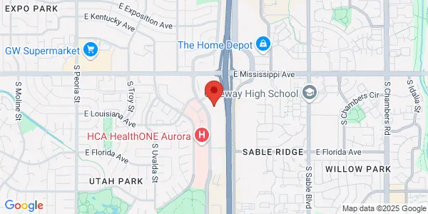 Map of 1300 S Potomac St Ste 110 Aurora, CO 80012