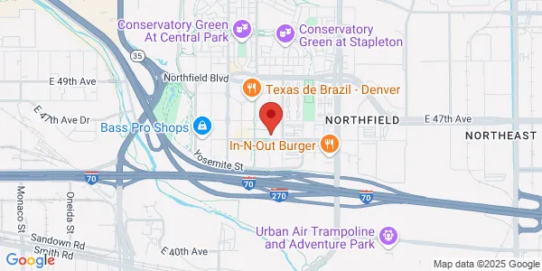 Map of 8560 Northfield Blvd Ste 1925 Denver, CO 80238