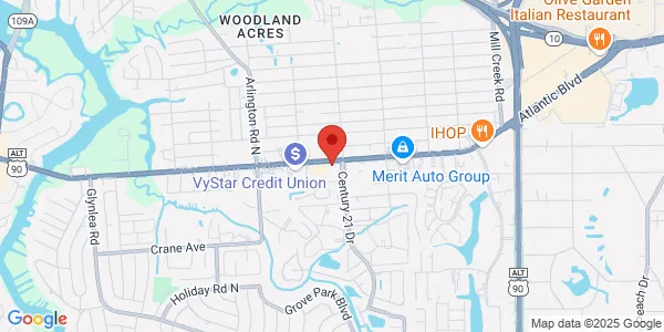 Map of 8016 Atlantic Blvd Jacksonville, FL 32211