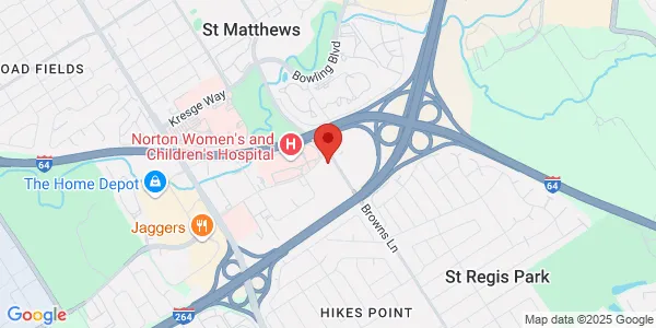 Map of 4130 Dutchmans Ln Ste 102 Louisville, KY 40207