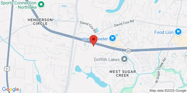 Map of 5031G W Wt Harris Blvd Charlotte, NC 28269