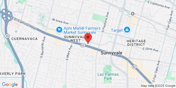 Map of 901 W El Camino Real Sunnyvale, CA 94087