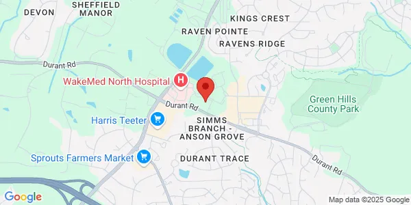 Map of 10880 Durant Rd Ste 215 Raleigh, NC 27614