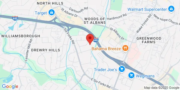 Map of 4009 Barrett Dr Ste 104 Raleigh, NC 27609