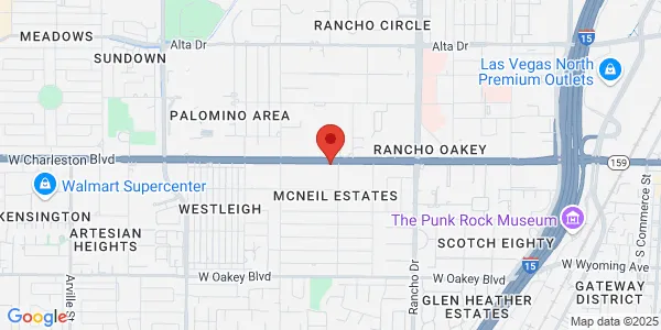 Map of 2801 W Charleston Blvd Ste 201 Las Vegas, NV 89102