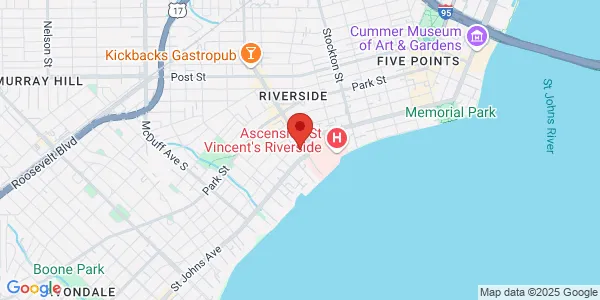 Map of 2700 Riverside Ave Suite Ste 2 Jacksonville, FL 32205