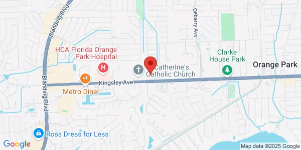 Map of 1563 Kingsley Ave Ste 102 Orange Park, FL 32073