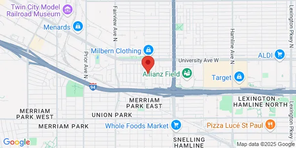 Map of 1700 University Ave W Saint Paul, MN 55104