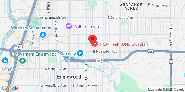 Map of 501 E Hampden Ave Englewood, CO 80113
