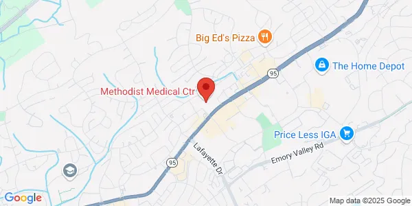 Map of 988 Oak Ridge Tpke Physicians Plz Ste L-50 Oak Ridge, TN 37830