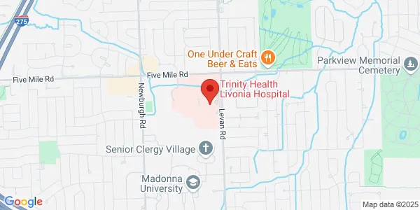 Map of 14555 Levan Rd Ste 303 Livonia, MI 48154