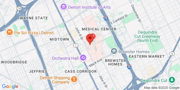 Map of 4160 John R St 510 Ste 510 Detroit, MI 48201