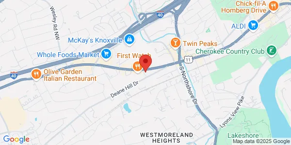 Map of 6450 Kingston Pike Ste 2 Knoxville, TN 37919