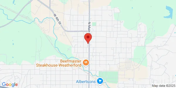Map of 1011 North Main Weatherford, TX 76086