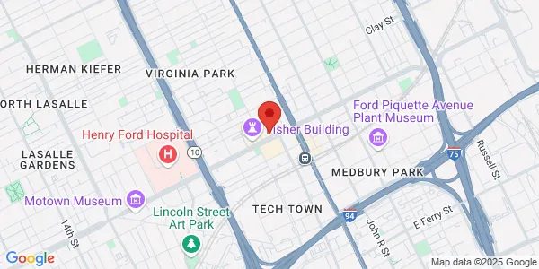 Map of 3031 W Grand Blvd Ste 800 Detroit, MI 48202