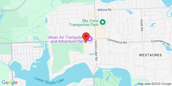 Map of 8391 Commerce Rd Ste 108 Commerce Charter Township, MI 48382