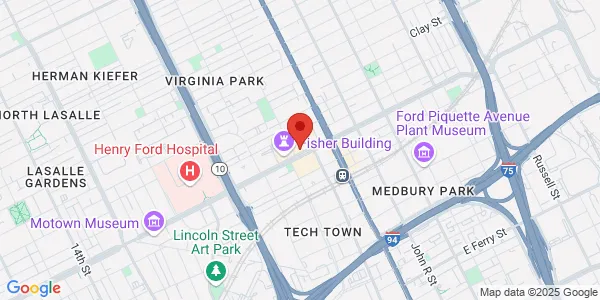 Map of 3031 W Grand Blvd Detroit, MI 48202