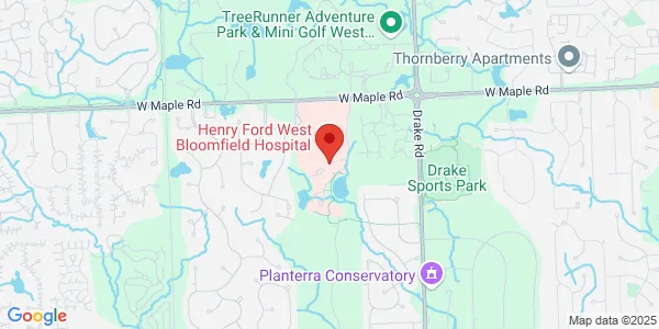 Map of 6777 W Maple Rd West Bloomfield, MI 48322