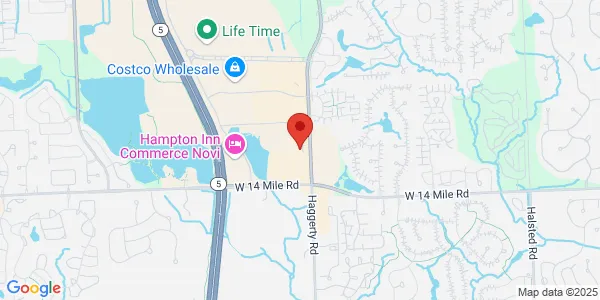 Map of 259 Haggerty Rd Commerce Township, MI 48390