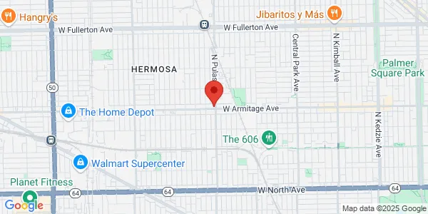 Map of 2004 N Pulaski Rd Chicago, IL 60639