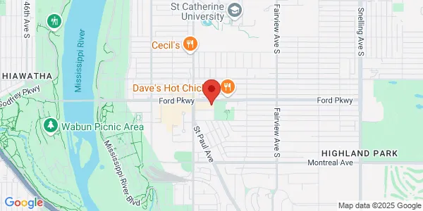 Map of 2004 Ford Pkwy Highland Park, MN 55116