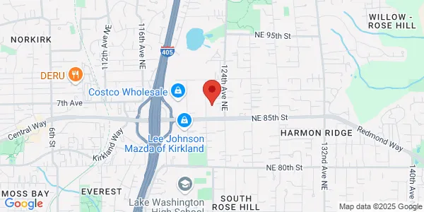 Map of 8556 122nd Ave NE Kirkland, WA 98033