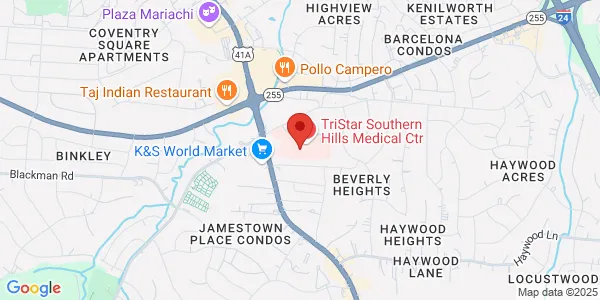 Map of 395 Wallace Rd Ste 301B Nashville, TN 37211