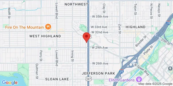 Map of 2949 Federal Blvd Ste 200B Denver, CO 80211