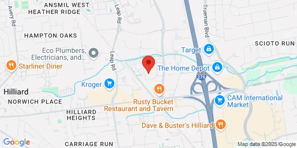 Map of 4363 All Season's Dr Ste 100 Nationwide Children’s Hospital Hilliard, OH 43026