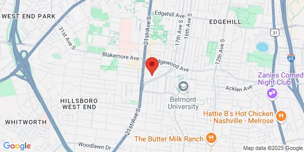 Map of 1909 Acklen Ave Nashville, TN 37212