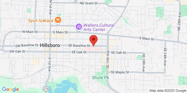 Map of 335 SE 8th Ave Hillsboro, OR 97123