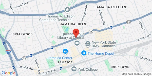 Map of 164 03 Hillside Ave Jamaica, NY 11432