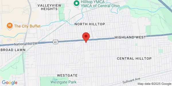 Map of 2857 West Broad St Columbus, OH 43204