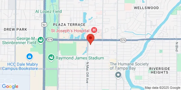 Map of St Joseph's Women's Hospital 3030 W. Dr. Martin Luther King Jr. Blvd Tampa, FL 33607