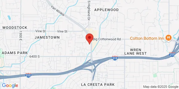 Map of 6272 Highland Dr Murray, UT 84121
