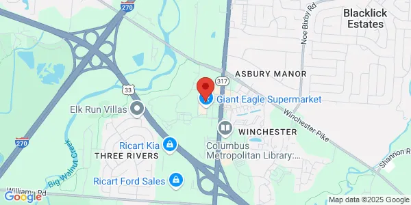 Map of 3813 S Hamilton Rd Groveport, OH 43125