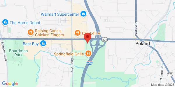 Map of 1301 Boardman Poland Rd Poland, OH 44514
