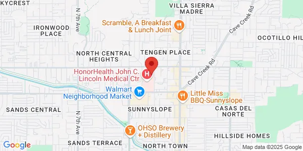 Map of 9250 N 3rd St Ste 1002 Phoenix, AZ 85020