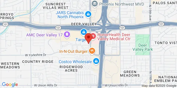 Map of 19636 N 27th Ave Ste LL 1 Phoenix, AZ 85027
