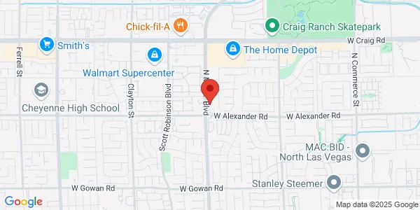Map of 4040 N Martin Luther King Blvd Ste A North Las Vegas, NV 89032